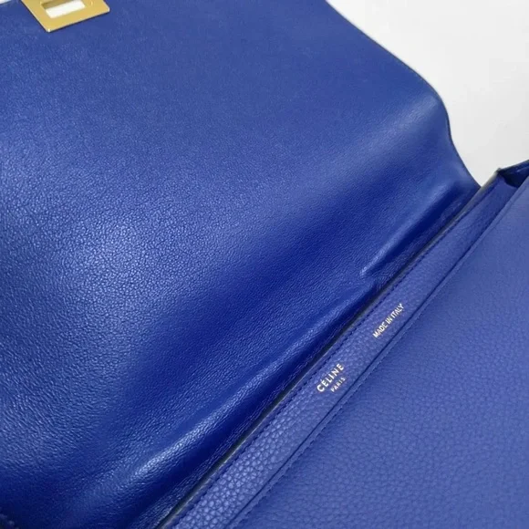 Céline Trapeze Bag – Royal Blue Calfskin & Suede – Gently Used - Picture 6 of 7